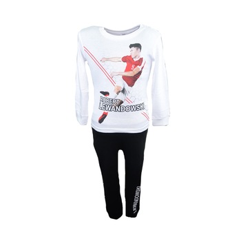 Pijama pentru baieti E Plus M Robert Lewandowski 01854M, Multicolor, 128 cm